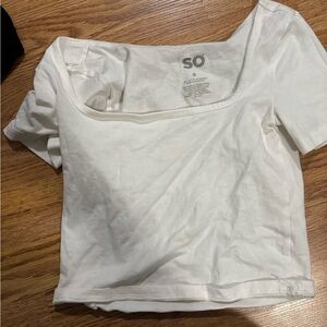 SO Women's Cream Crop Top